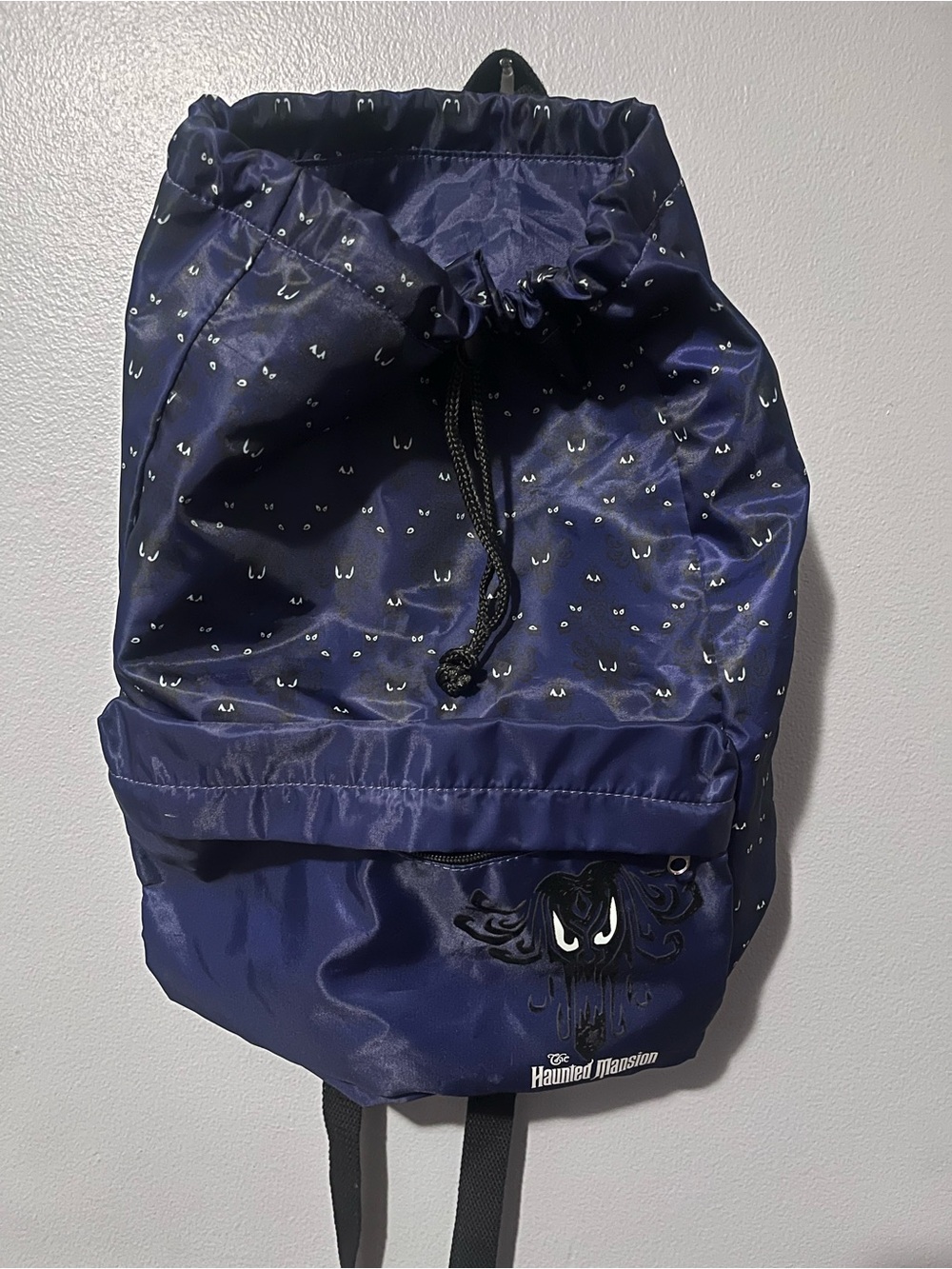 Disney parks haunted mansion wallpaper Drawstring Backpack